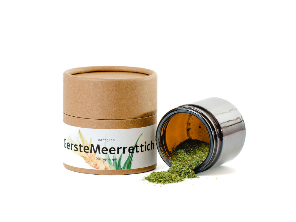 Gerstengras Meerrettich Granulat